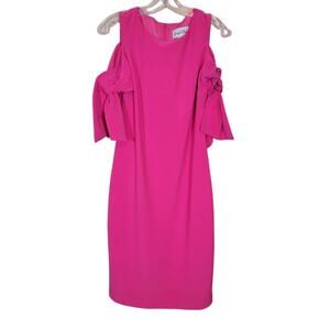 Joseph Ribkoff Pink Cold Shoulder Dress